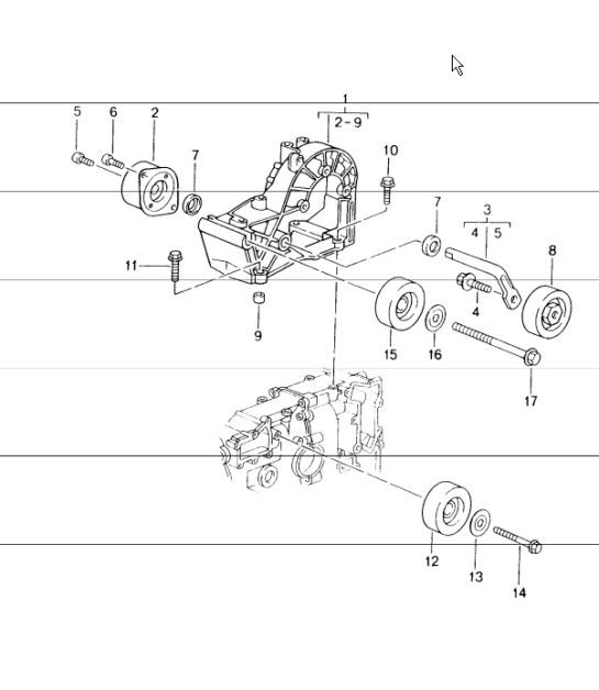 Diagram 101-10 Porsche 991 (911) MK1 2012-2016 Engine