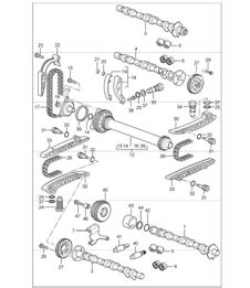 camshaft driving mechanism 996 CARRERA 2/4/4S  M96.03 2002 ONWARDS