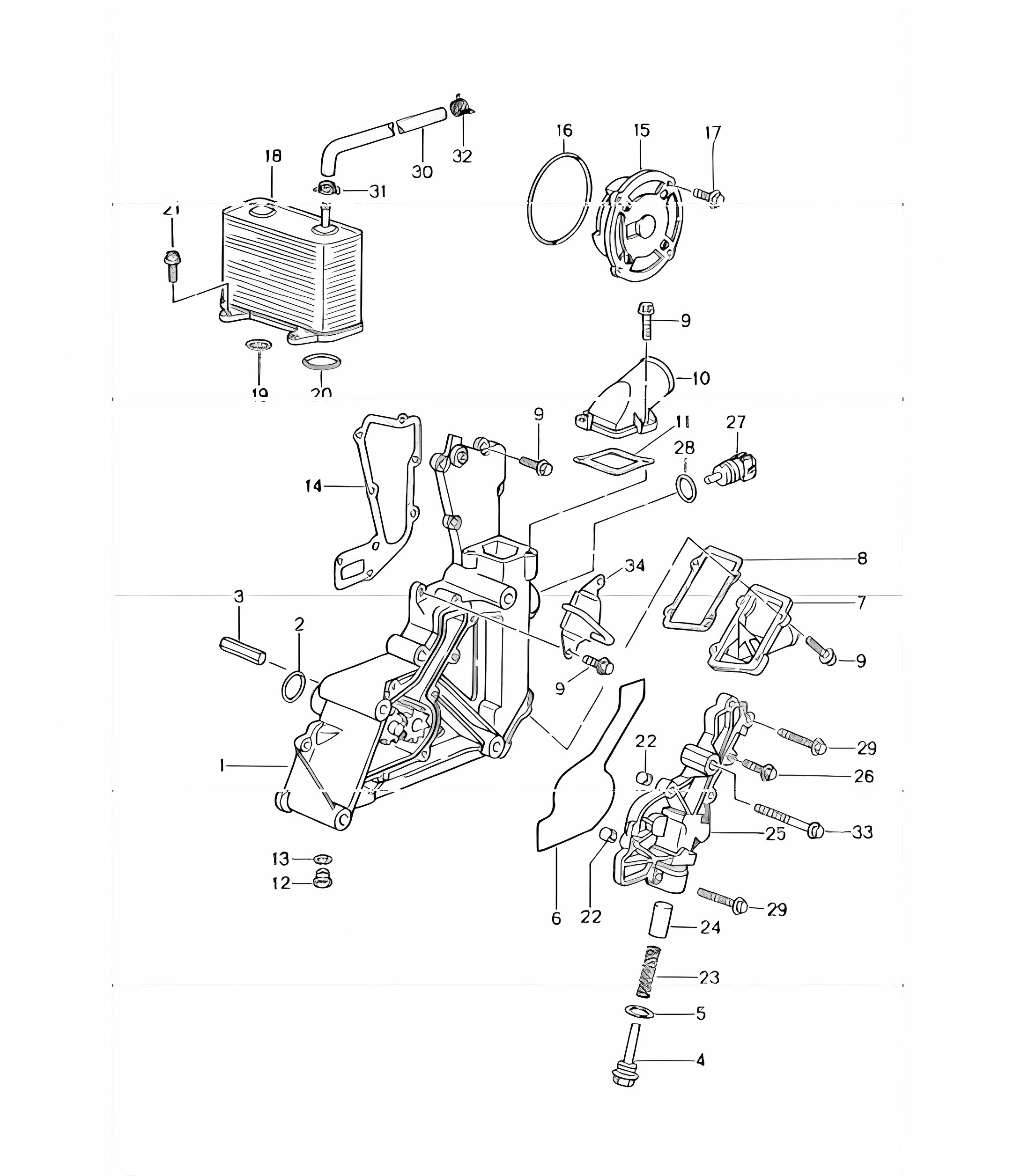 oil pump 996 CARRERA 2/4/4S M96.01/02/03/04  1998-05