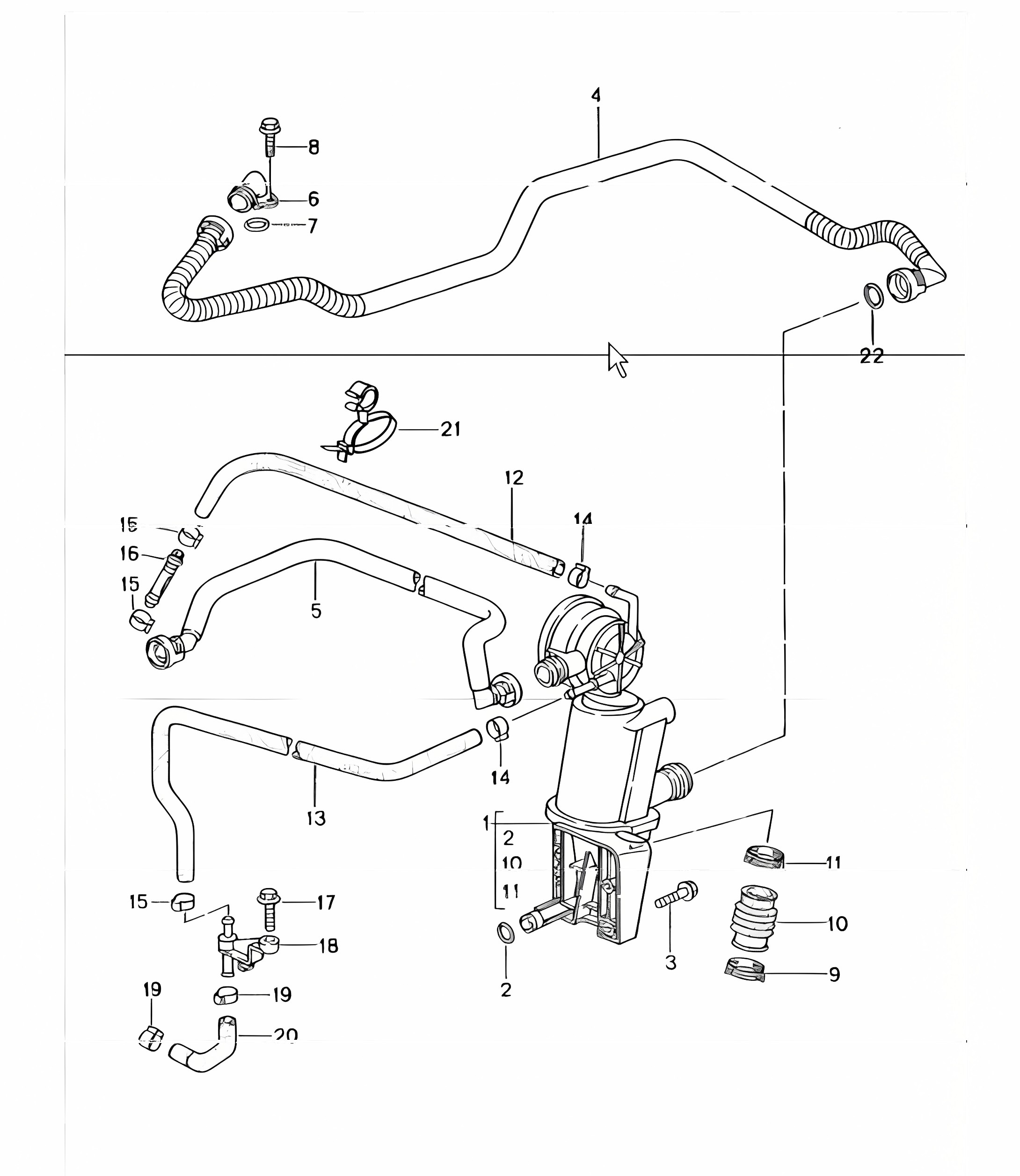 crankcase bleeding 996 CARRERA 2/4/4S M96.01/02/03/04  1998-05