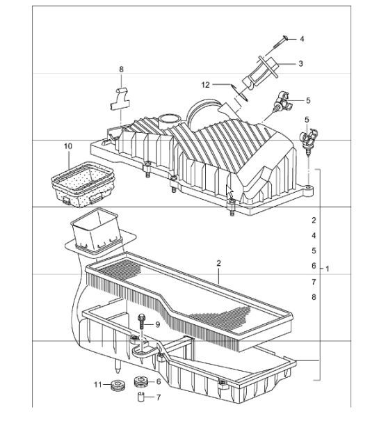 Diagram 106-00 Porsche 944 2.7L 8V 1988-89 