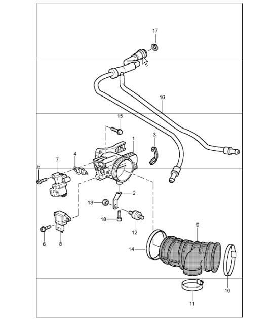 Diagram 107-00 Porsche 944 2.7L 8V 1988-89 