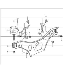 engine suspension 996 CARRERA 2/4/4S M96.01/02/03/04  1998-05