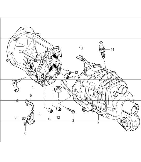 Diagram 302-01 Porsche 968 3.0L 1992-94 Transmission