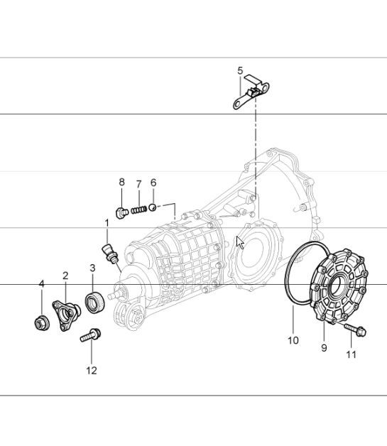 Diagram 302-05 Porsche Boxster 986/987/981 (1997-2016) Transmission