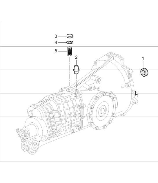 Diagram 302-06 Porsche 996 (911) (1997-2005) Transmission