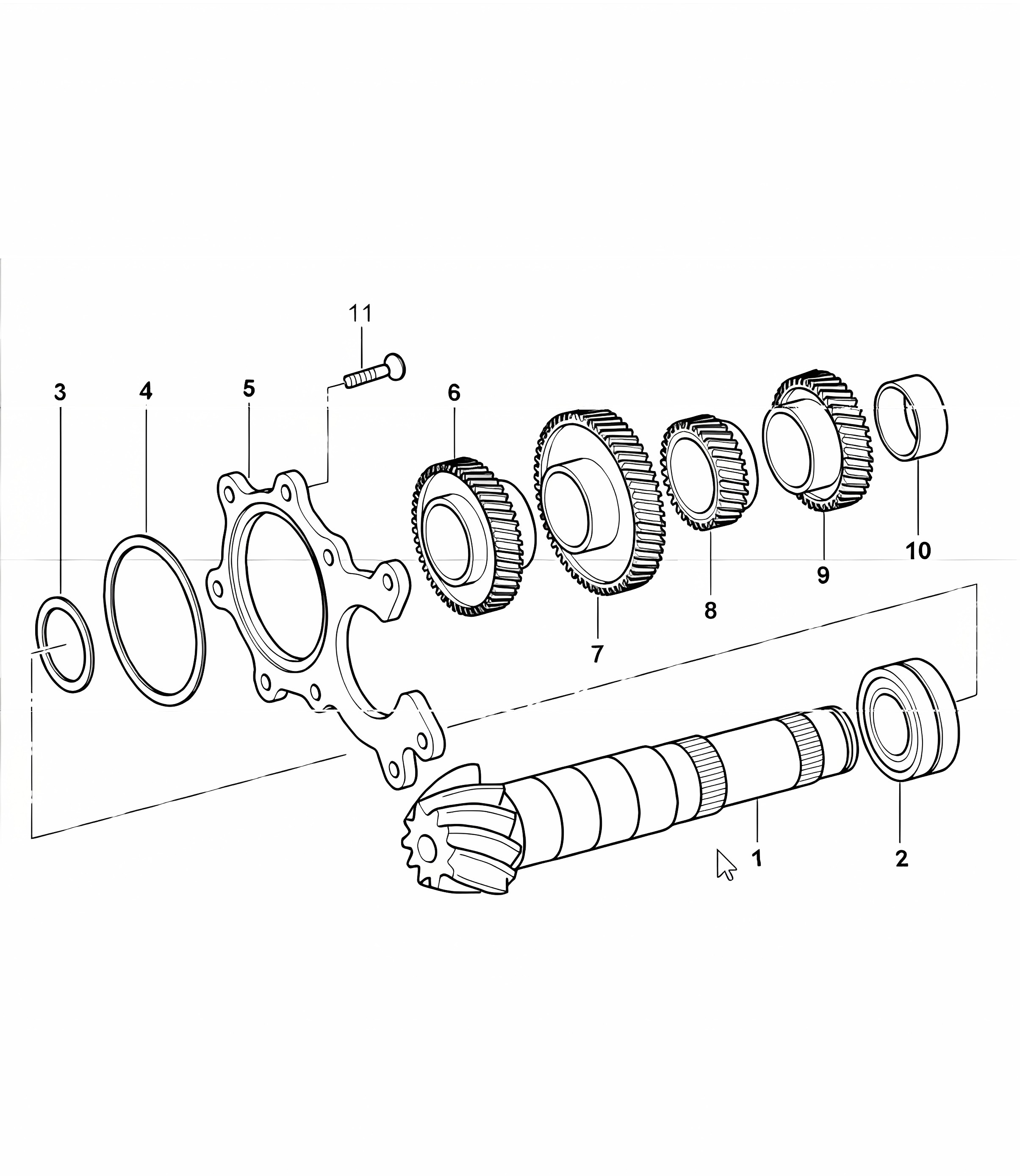 gears and shafts 996 CARRERA 2/4 G96.00/30/01/31  1998-05