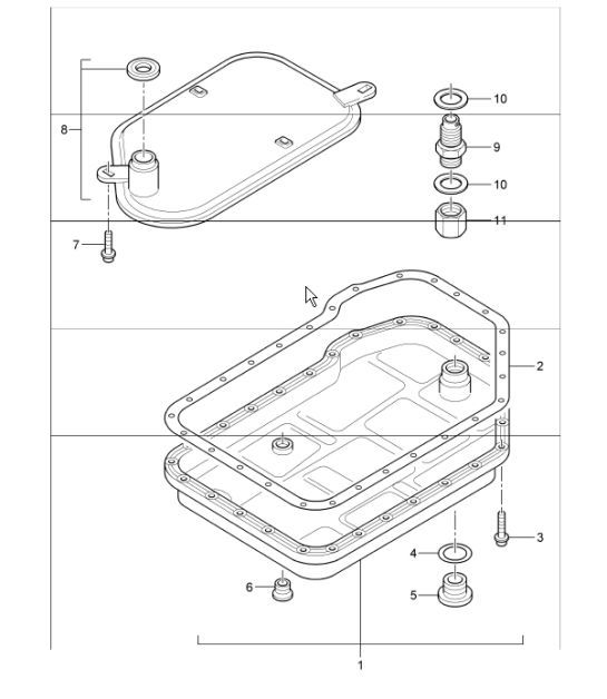 Diagram 340-01 Porsche 911 1978-1983 3.0L / SC Transmission