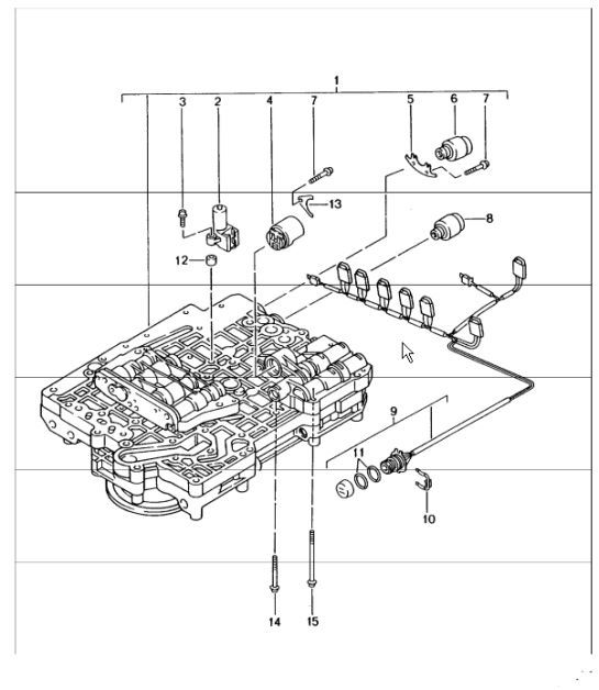 Diagram 340-02 Porsche 996 (911) (1997-2005) Übertragung