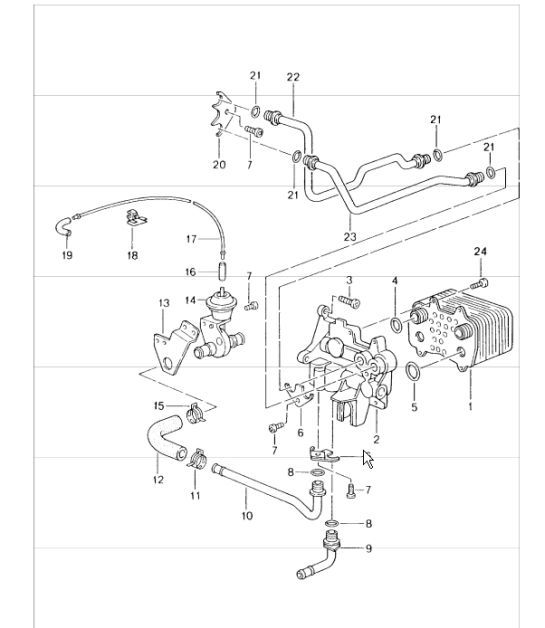 Diagram 360-00 Porsche Boxster 981 2.7L 2012-16 Transmission