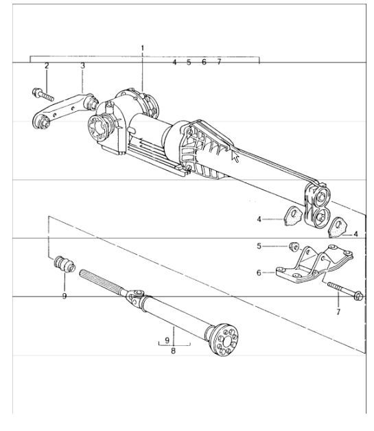Diagram 360-01 Porsche 911 & 912 (1965-1989) Transmission