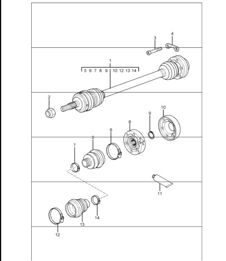 arbre de transmission 996 M339 (toutes roues motrices) 1998-05