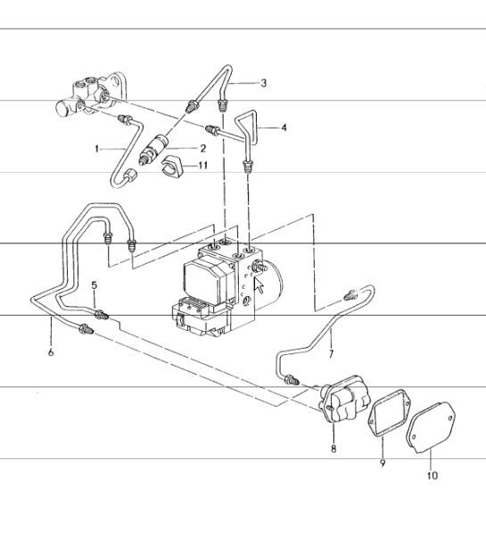 Diagram 604-05 Porsche 944 2.5L 8V 1982-87 