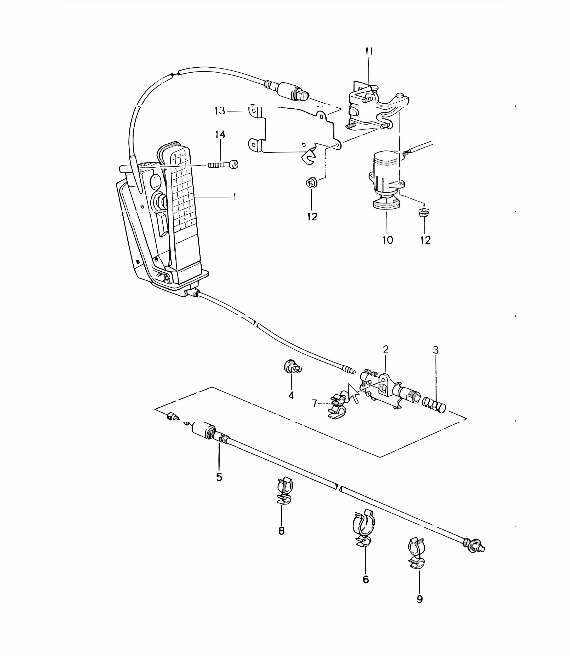 pedals accelerator control 996 1998-05