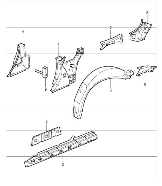 Diagram 801-60 Porsche 911 & 912 (1965-1989) Body