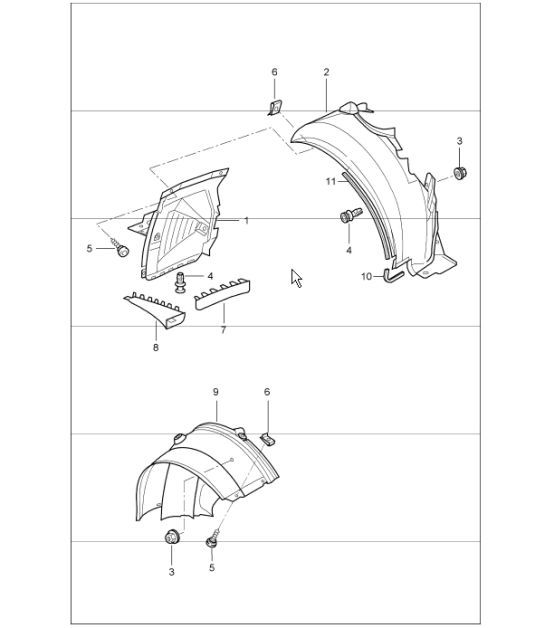 Diagram 801-80 Porsche 911 & 912 (1965-1989) Body