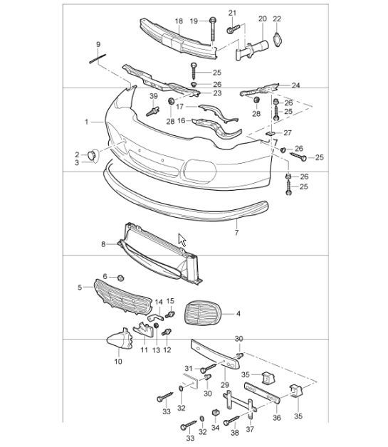 Diagram 802-02 Porsche 911 1987-1989 3.2L G50 Body