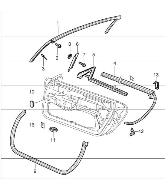 Diagram 804-10 Porsche Cayman 2.9L 987C MKII 2009-12 Body