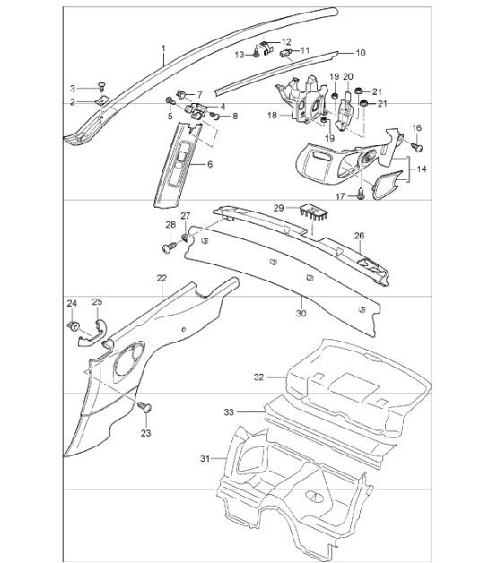 Diagram 807-06 Porsche 996 (911) (1997-2005) Body