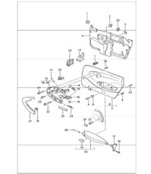 door trim panel accessories 996 1998-05