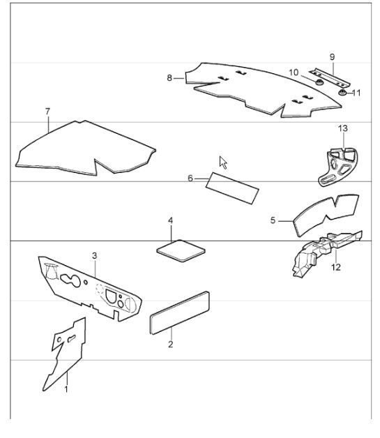Diagram 807-16 Porsche 911 & 912 (1965-1989) Body