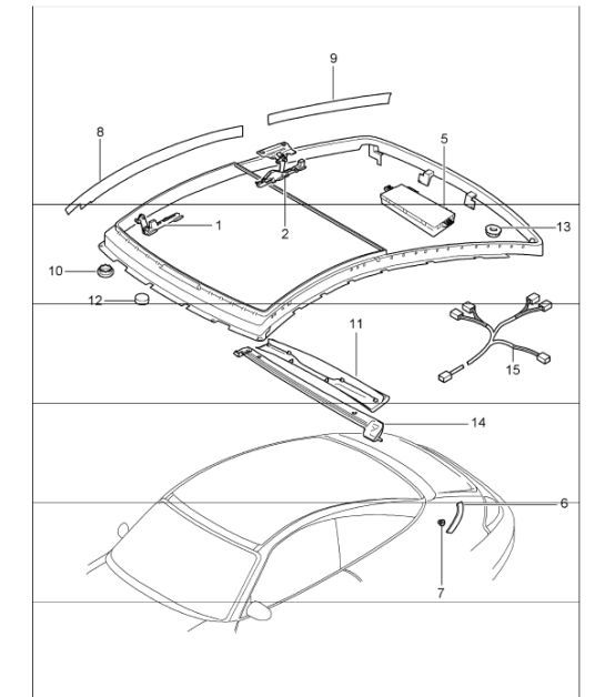 Diagram 811-02 Porsche 997 (911) MK1 2005-2008 Body