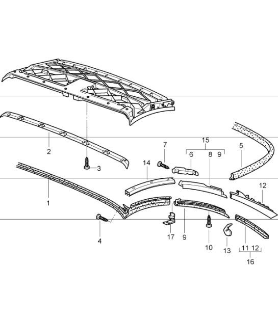 Diagram 811-09 Porsche 991 (911) MK1 2012-2016 Body