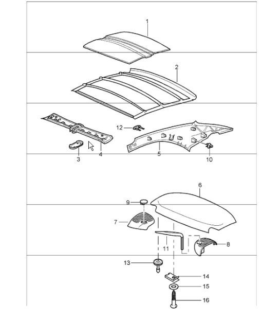Diagram 811-17 Porsche Macan (95B) MK1 (2014-2018) Body