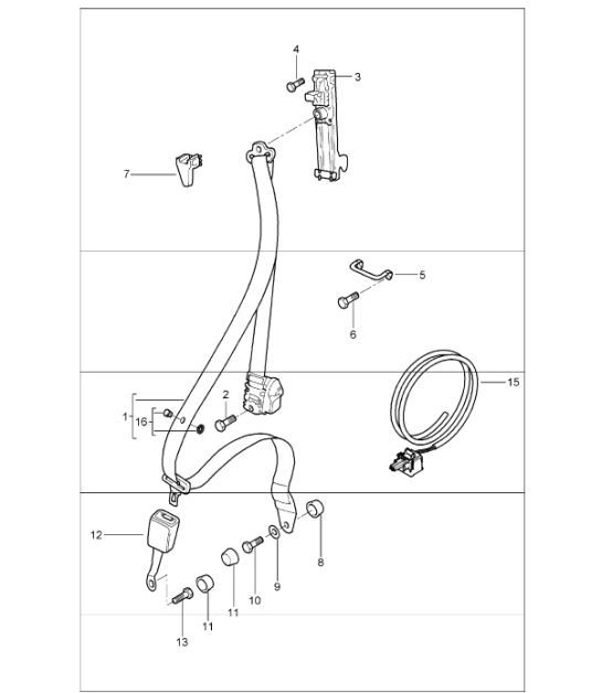 Diagram 812-00 Porsche Cayman 2.9L 987C MKII 2009-12 Body