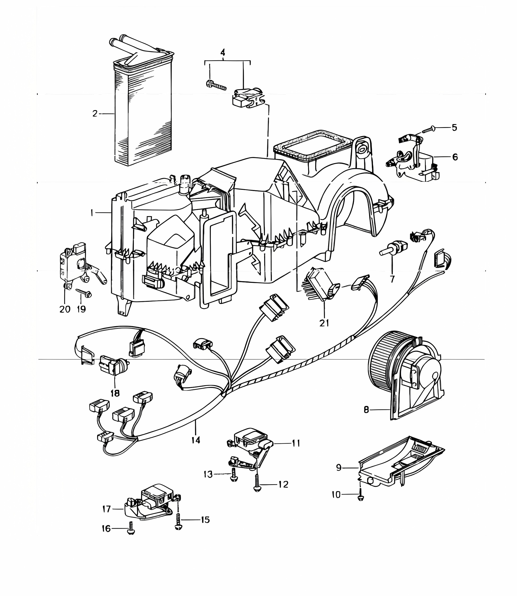 air conditioner single parts 996 M573 (Air Conditioner) 1998-05