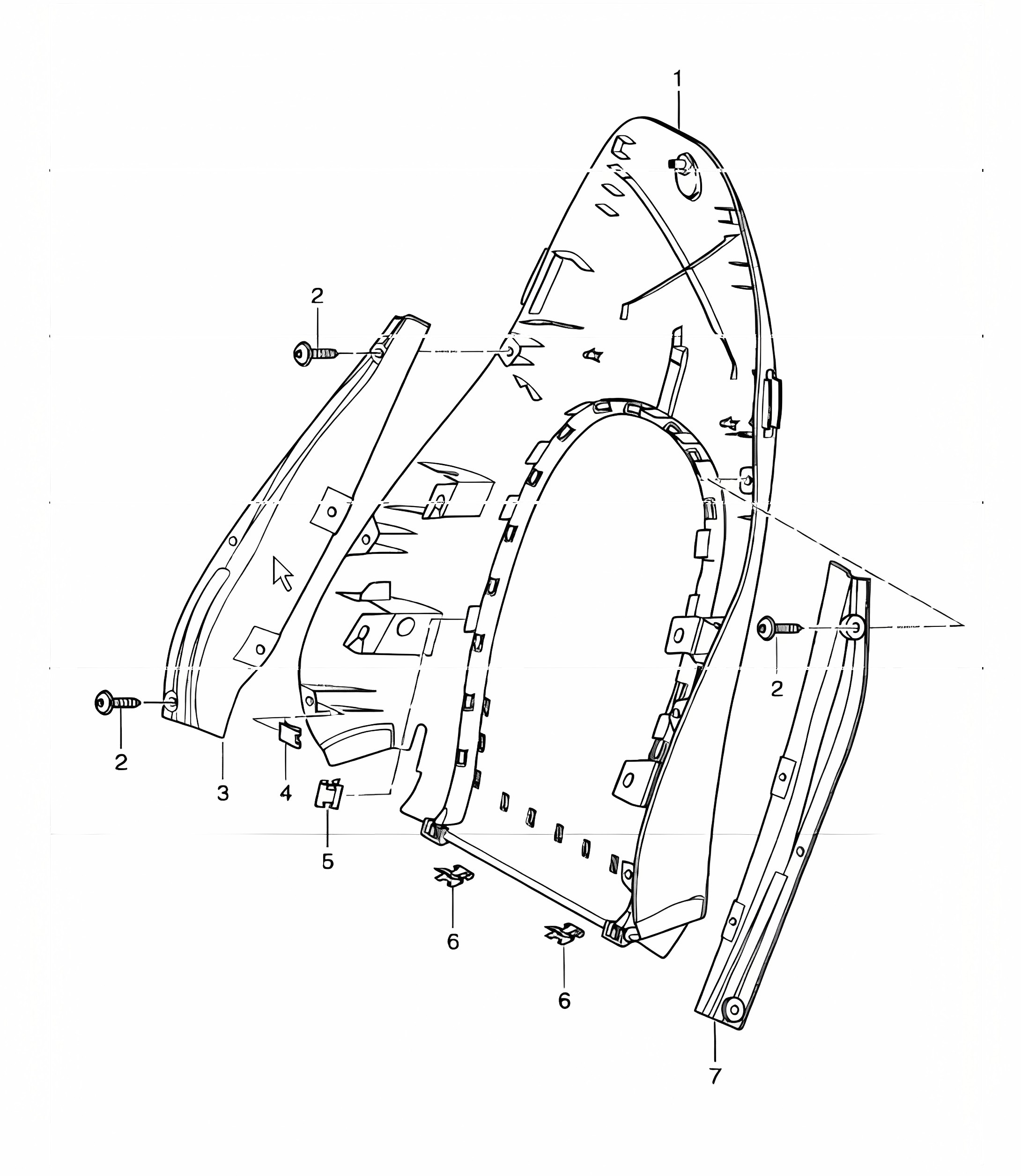 backrest shell, standard seat, comfort seat 996 CARRERA 1998-05