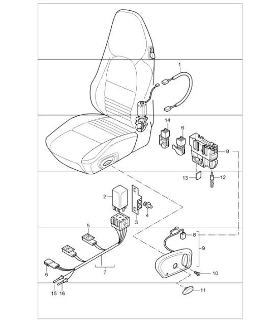 Diagram 817-60 Porsche 9J1.1 Taycan 4S 2020-24 