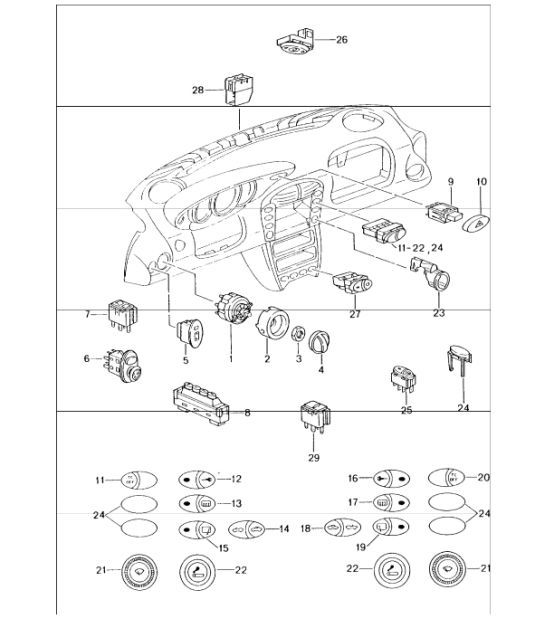 Diagram 903-05 Porsche 991 (911) MK1 2012-2016 Electrical equipment