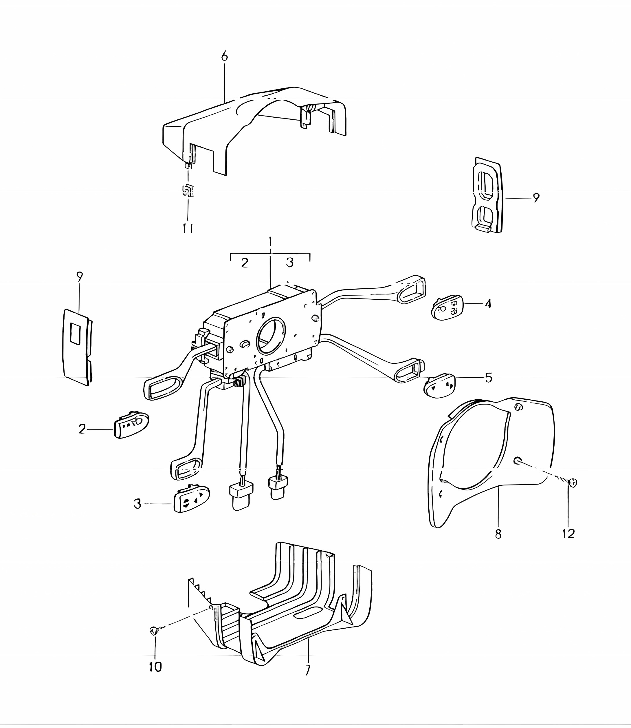 steering column switch 996 1998-05