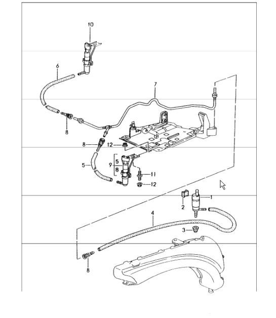 Diagram 904-20 Porsche 997 MKII Carrera C2 3.6L 2009-12 Electrical equipment
