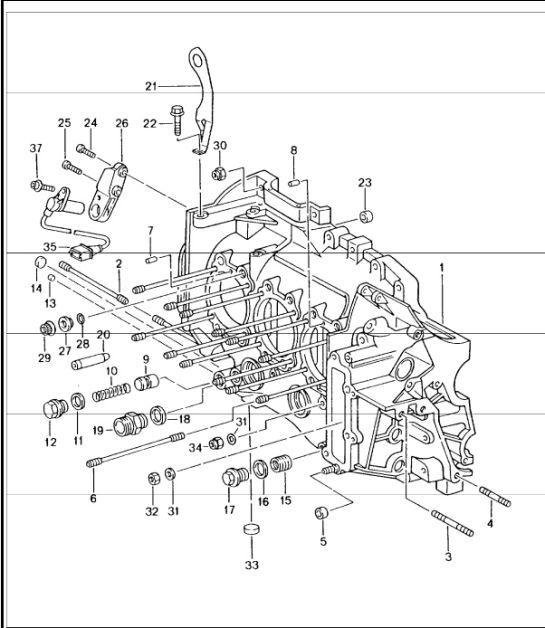 Diagram 101-05 Porsche Macan (95B) MK1 (2014-2018) Motor