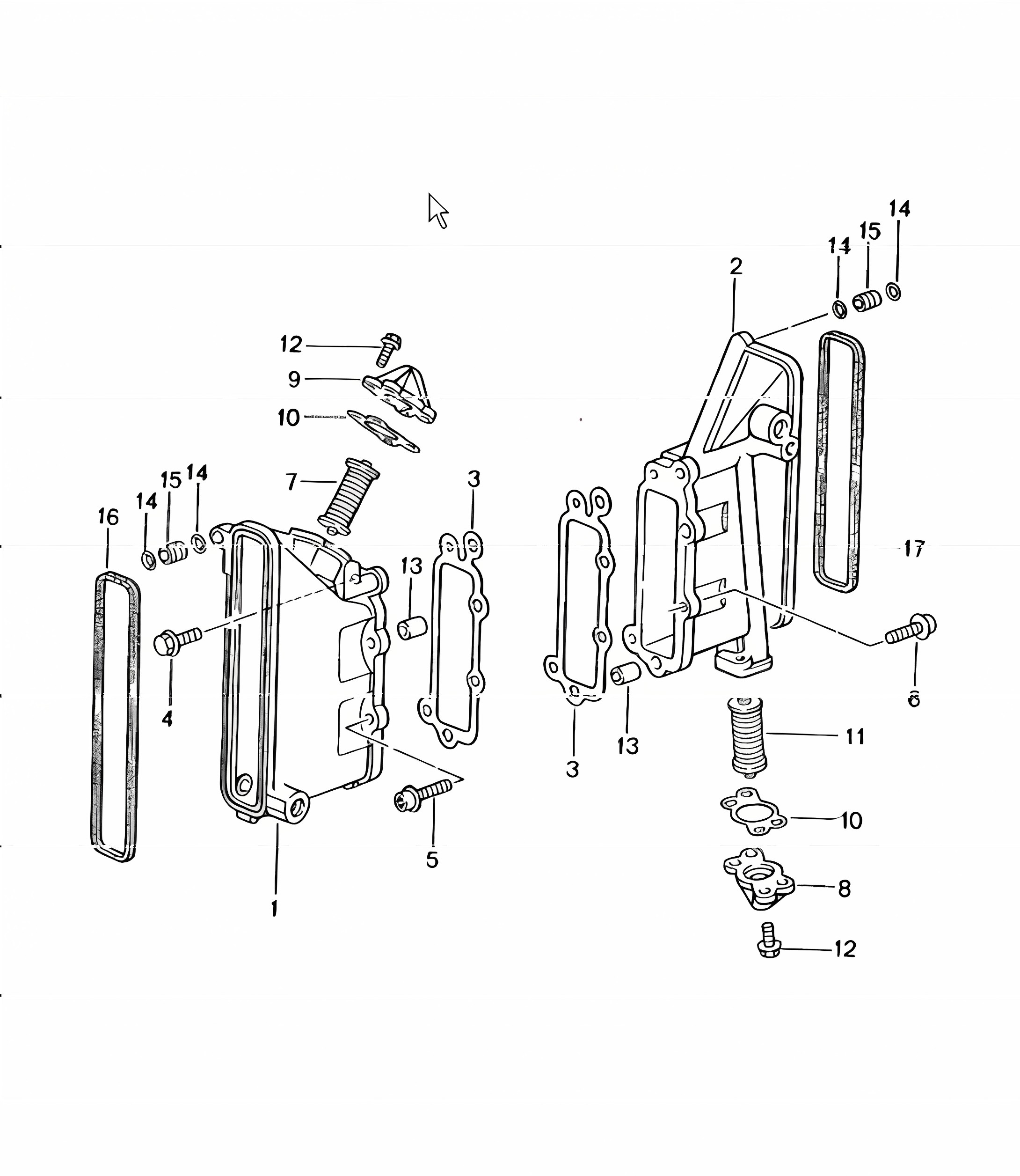chain case, chain adjuster 996 TURBO 2001-05