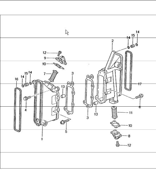 Diagram 103-05 Porsche 964 (911) C2 1989-93 Engine