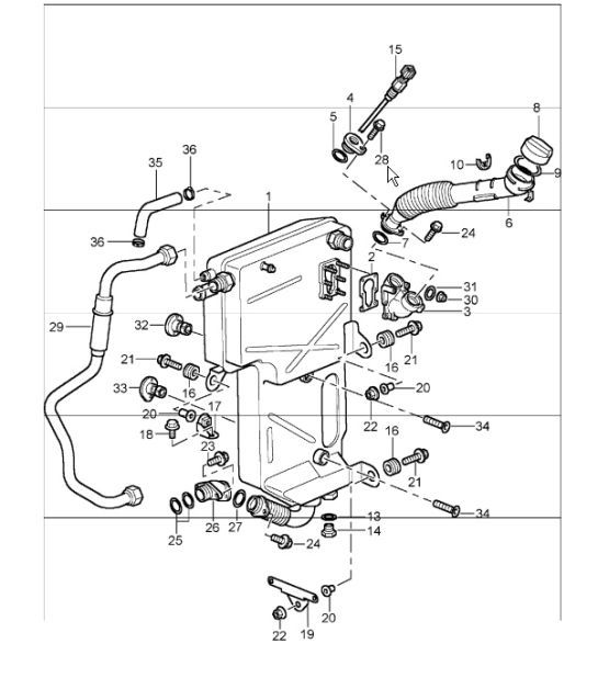 Diagram 104-05 Porsche Cayman 987C / 981C (2005-2016) Motor