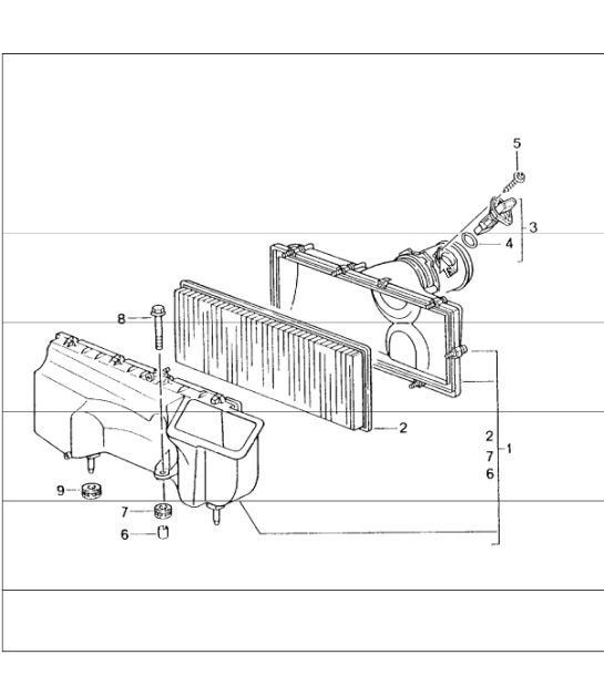 Diagram 106-00 Porsche Panamera 970 MK2 (2014-2016) Engine