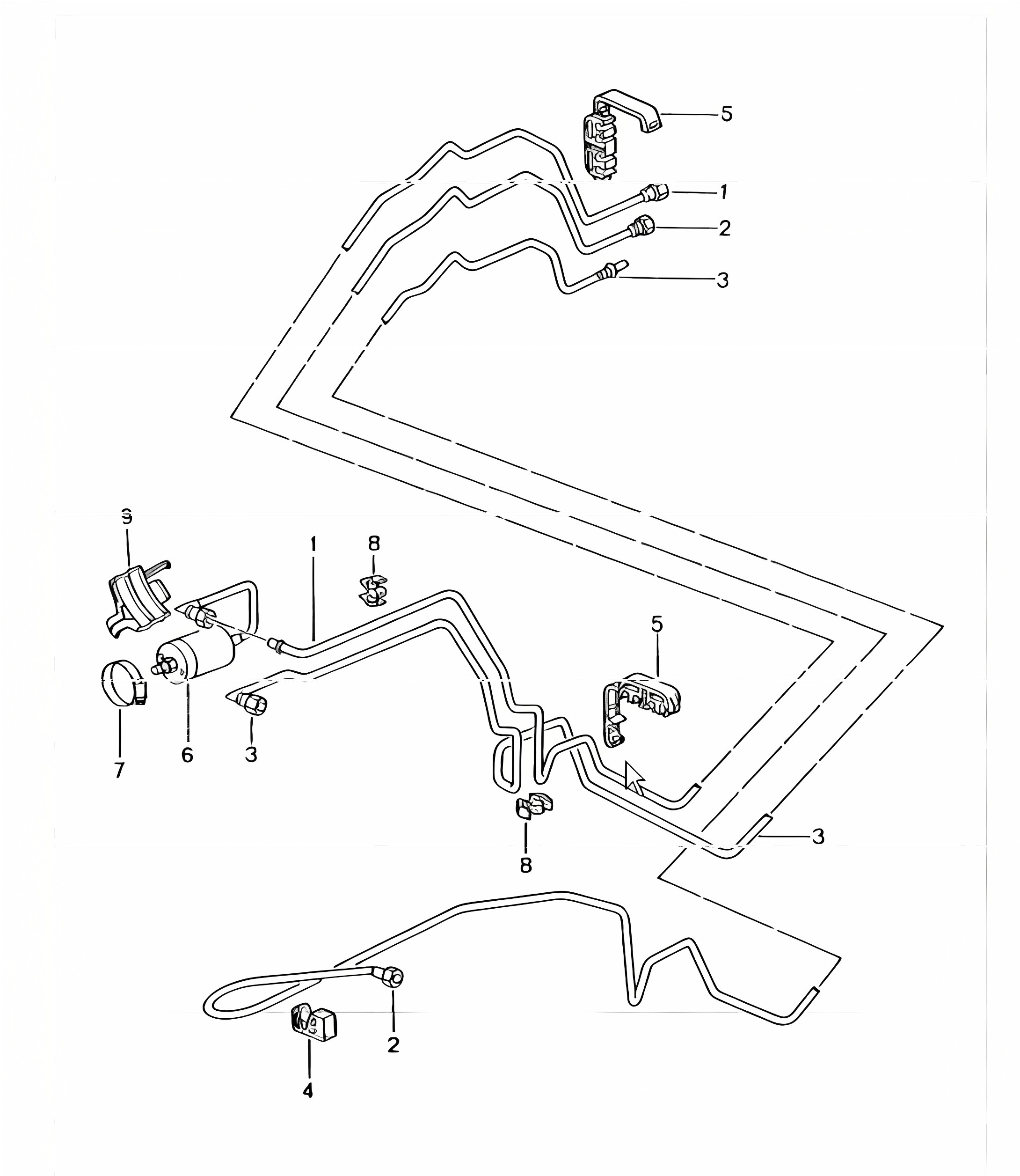 fuel system rear 996 TURBO 2001-05