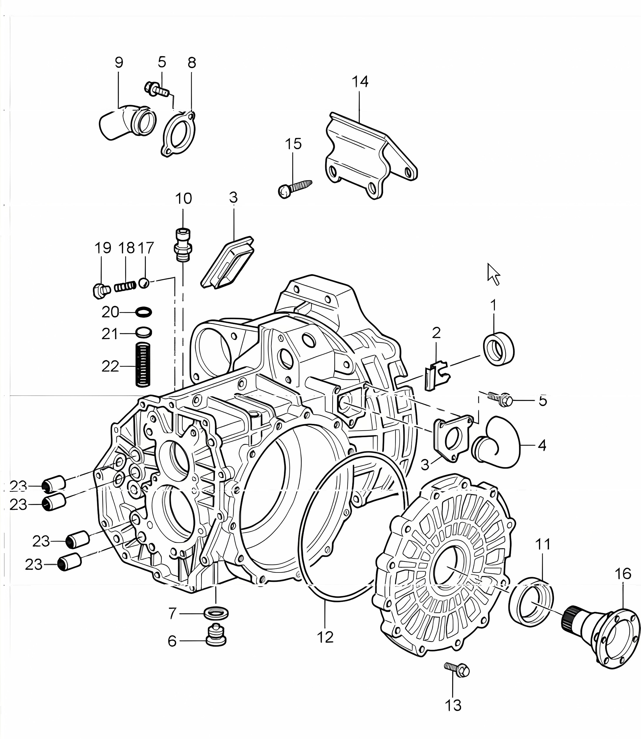 transmission case 996 TURBO G96.50 2001-05
