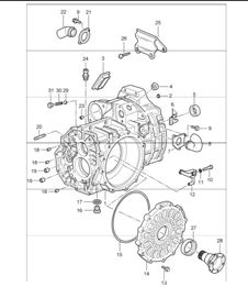 transmission case 996 TURBO GT2 G96.88 2001-05