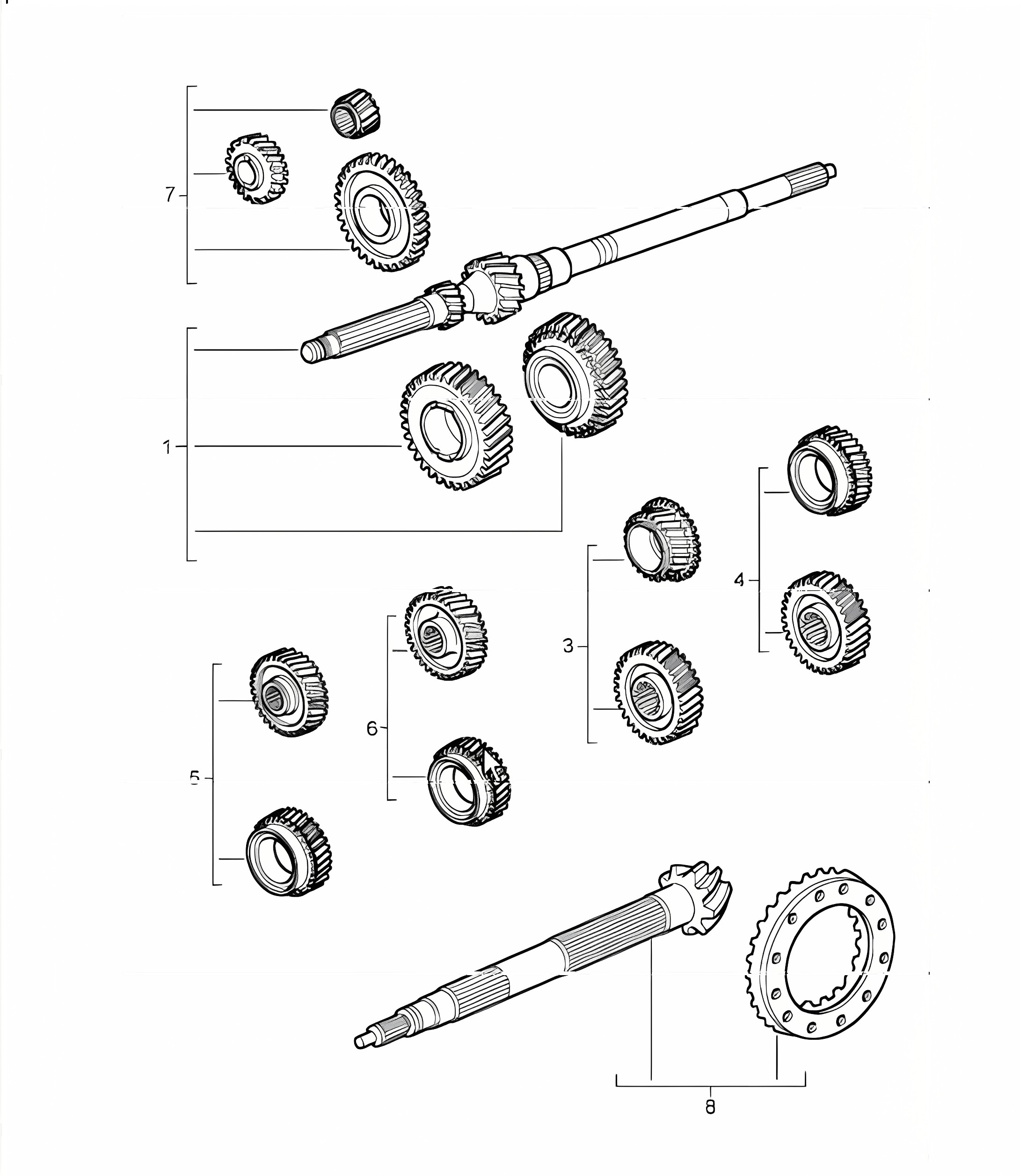 gear wheel sets 996 TURBo G96.50 2001-05