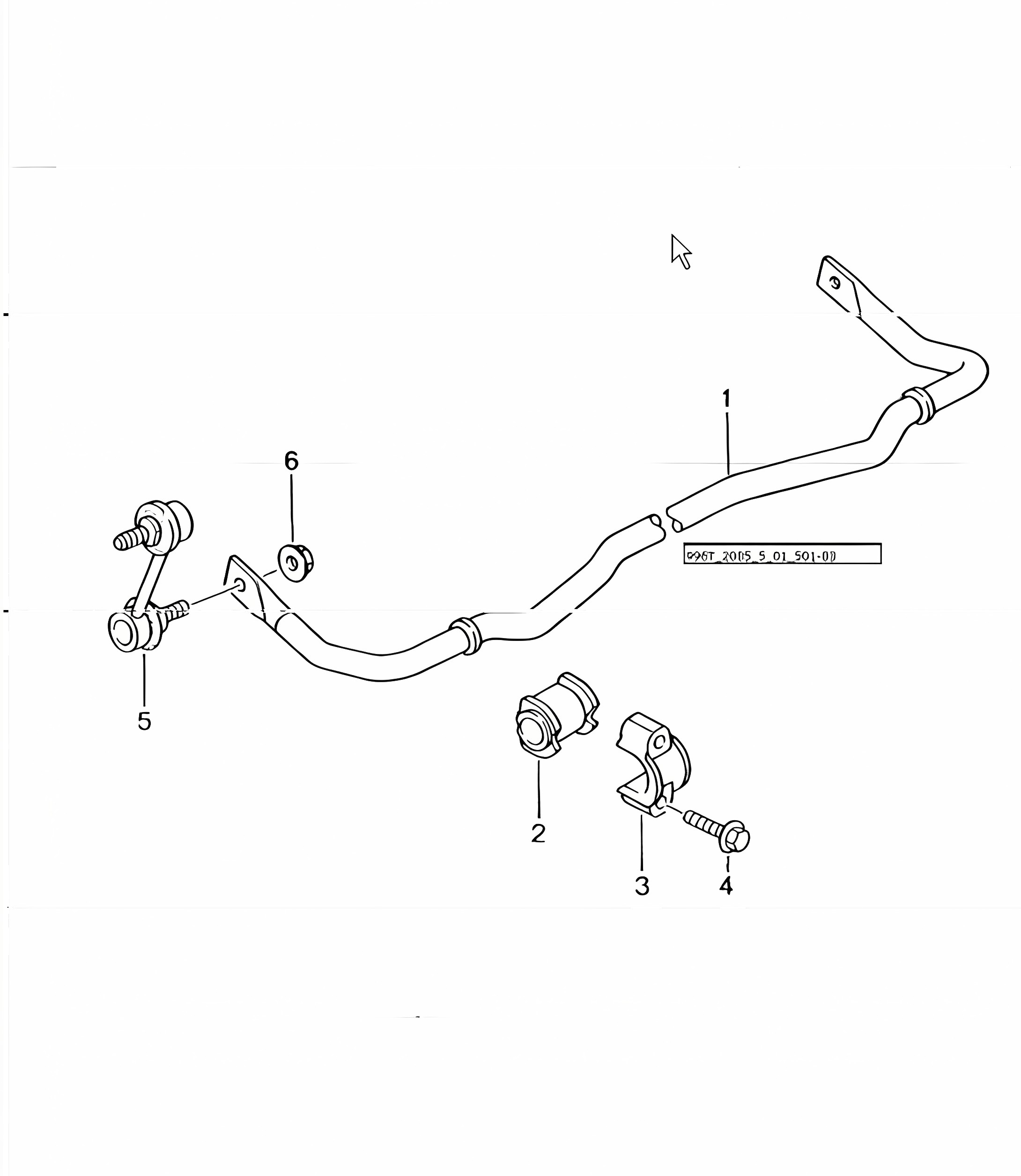 stabiliser 996 TURBO 2001-05