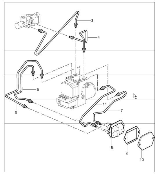 Diagram 604-06 Porsche 911 & 912 (1965-1989) Wheels, Brakes