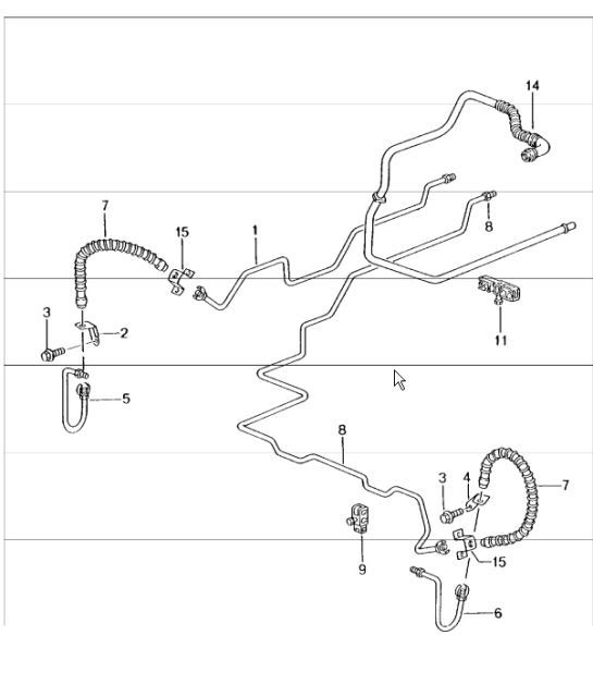 Diagram 604-15 Porsche 991 (911) MK1 2012-2016 Wheels, Brakes