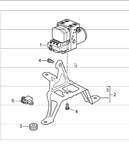 Diagram 605-00 Porsche 991 (911) MK1 2012-2016 Wheels, Brakes