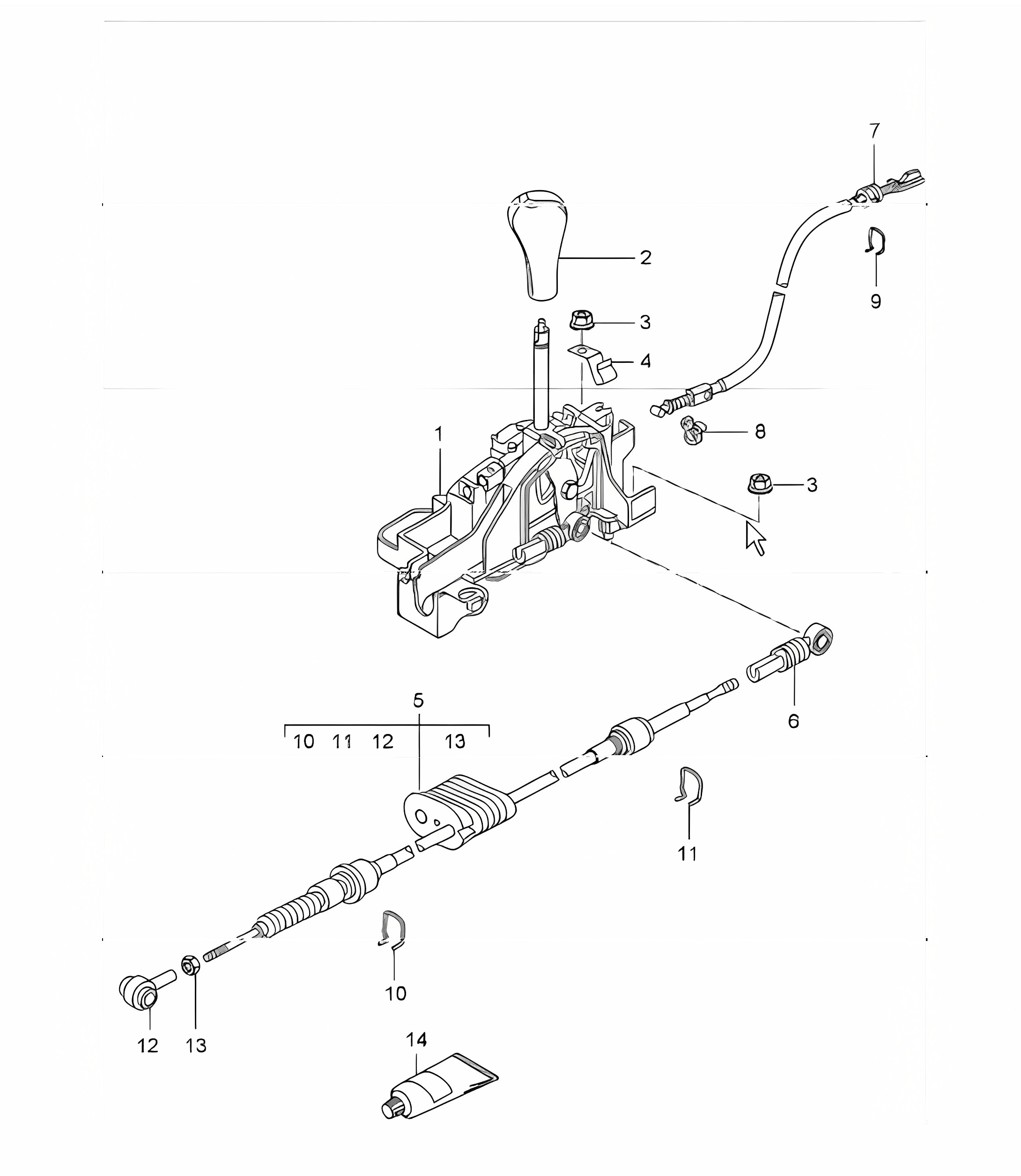 selector lever tiptronic 996 TURBO 2001-05