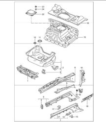 body front section single parts 996 TURBO 2001-05